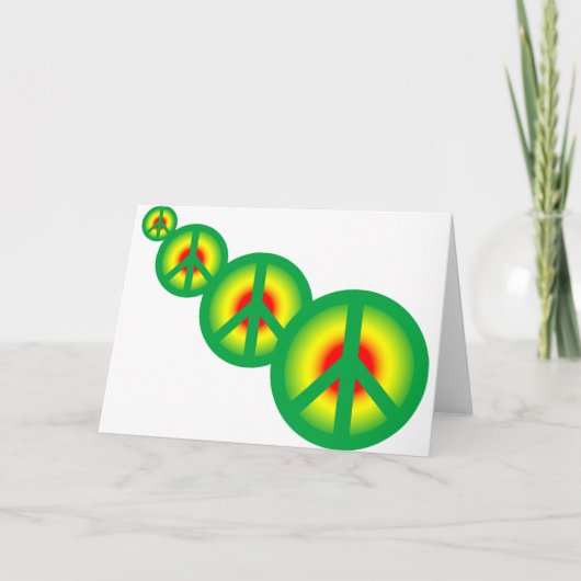 Rasta Frieden multi Karte (Vorderseite)