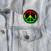 Rasta Friedensknopf Button (Beispiel)