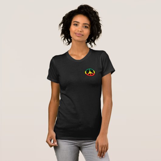 Rasta FriedensShirt-herein Rückseite T-Shirt (Vorne ganz)
