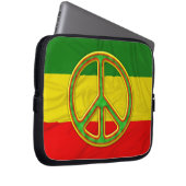 Rasta Friedenssymbol Laptopschutzhülle (Vorne Rechts)