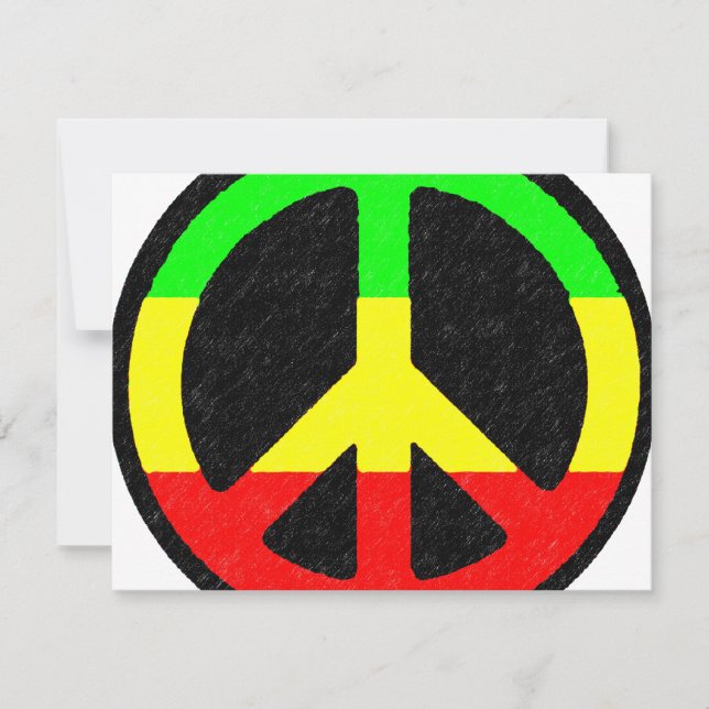 Rasta-Friedenszeichen (Vorderseite)