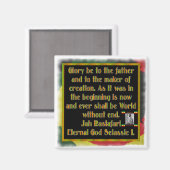 Rasta Gebet vor der Raucherfeier Magnet (Vorderseite/Rückseite)