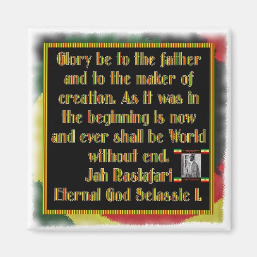 Rasta Gebet vor der Raucherfeier Magnet (Vorne)