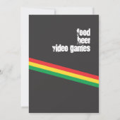 Rasta Geburtstags-Einladung Einladung (Rückseite)