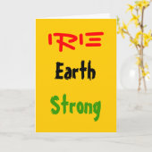 Rasta Geburtstagskarten Karte (Gelbe Blume)