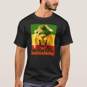 Rasta Gesang-unten Babylon-Löwe-T - Shirt