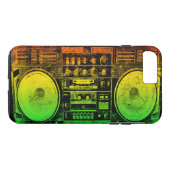 Rasta Getto-Bläser Case-Mate iPhone Hülle (Rückseite (Horizontal))
