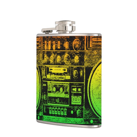 Rasta Getto-Bläser Flachmann (Links)