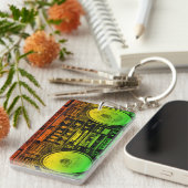 Rasta Getto-Bläser Schlüsselanhänger (Vorderseite rechts)