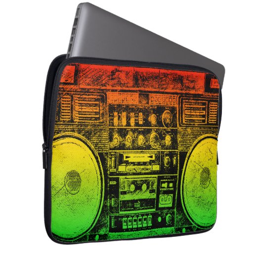 Rasta Gettobläser Laptopschutzhülle (Vorne Rechts)