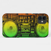 Rasta ghetto blaster Case-Mate iPhone hülle (Rückseite (Horizontal))