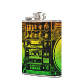 Rasta Ghetto Blaster Flachmann (Links)