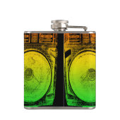 Rasta Ghetto Blaster Flachmann (Rückseite)
