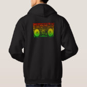 Rasta ghetto blaster hoodie (Rückseite)