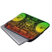 Rasta-Ghetto-Blaster Laptopschutzhülle (Vorne Knopf)
