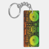 Rasta Ghetto Blaster Schlüsselanhänger (Vorderseite links)