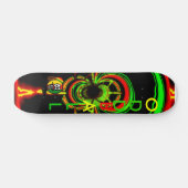Rasta Glühen Skateboard (Horizontal)
