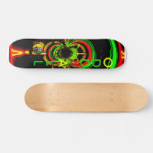 Rasta Glühen Skateboard (Horizontal)