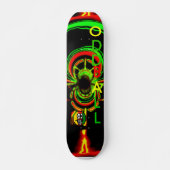 Rasta Glühen Skateboard (Vorne)