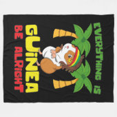 Rasta Guinea Pig Fleecedecke (Vorderseite (Horizontal))