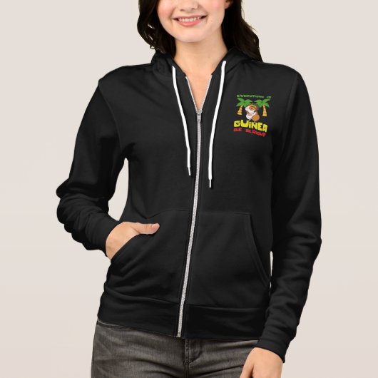 Rasta Guinea Pig Hoodie (Vorderseite)
