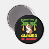Rasta Guinea Pig Magnet (Vorderseite/Rückseite)