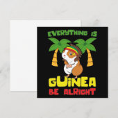 Rasta Guinea Pig Mitteilungskarte (Vorne/Hinten)