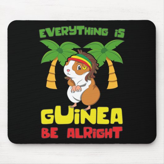 Rasta Guinea Pig Mousepad (Vorne)
