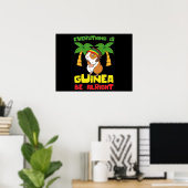 Rasta Guinea Pig Poster (Heimbüro)