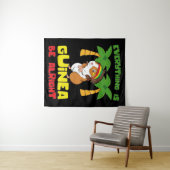 Rasta Guinea Pig Wandteppich (Beispiel (Horizontal))