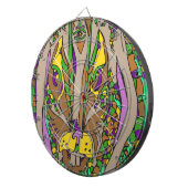 Rasta Hare Dartscheibe (Vorderseite rechts)