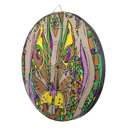 Rasta Hare Dartscheibe (Vorderseite rechts)