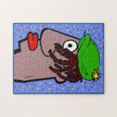 Rasta Head Art Deco Puzzle (Horizontal)