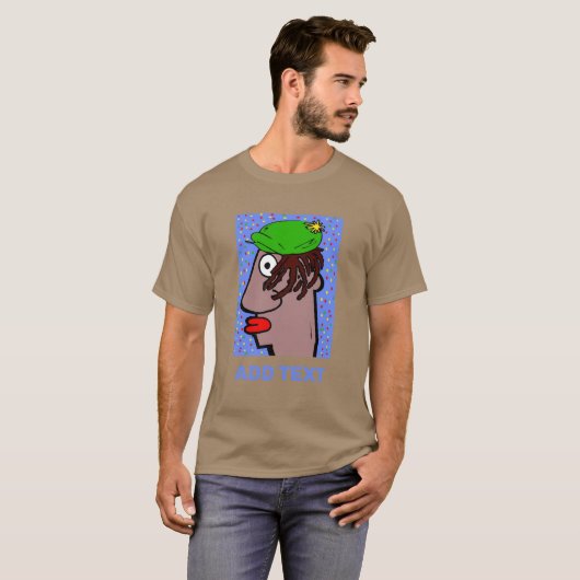 Rasta Head T - Shirt (Vorne ganz)