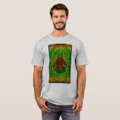 Rasta Heiliges Herz von Jesus T (raglan) T-Shirt (Vorne ganz)