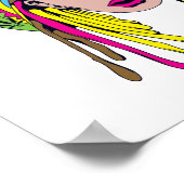 Rasta Hippie Babe Poster (Ecke)