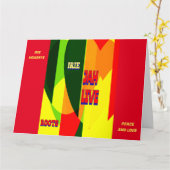 RASTA HOLIDAY KARTE (Gelbe Blume)