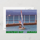 Rasta in einem Sailboat, Montego Bay Jamaica Postkarte (Vorne/Hinten)
