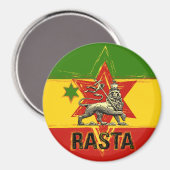 Rasta Irie Lion von Judah Magnet (Vorderseite/Rückseite)