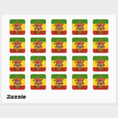 Rasta Irie Lion von Judah Sticker (Blatt)