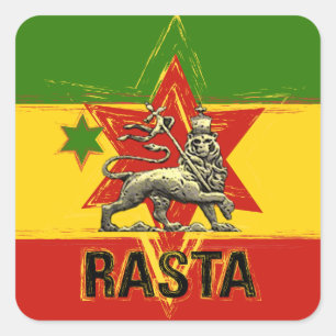 Rasta Irie Lion von Judah Sticker