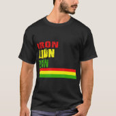 Rasta IRON LION ZION Reggae T-Shirt (Vorderseite)