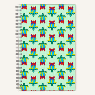Rasta Island Colors Tribal Turtle Notizblock