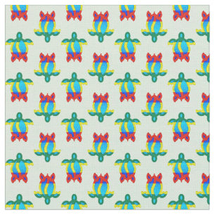 Rasta Island Colors Tribal Turtle Stoff