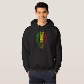 Rasta Jamaica Lion Hoodie (Vorne ganz)