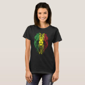 Rasta Jamaica Lion T-Shirt (Vorne ganz)
