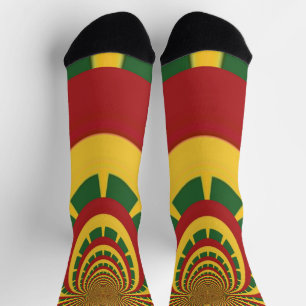 Rasta Jamaikas Rasta-Farben Reggae macht Spaß Socken
