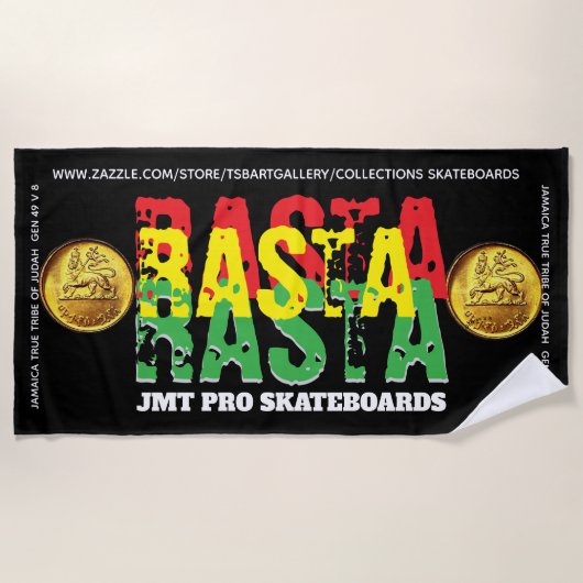 RASTA. JMT Beach Towel Strandtuch (Vorderseite)
