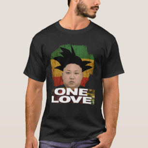 Rasta Kim Jong Un Jamaica Jah One Liebe Style T-Shirt