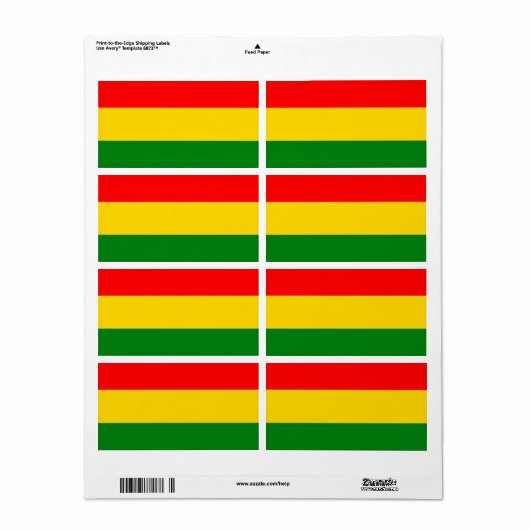 Rasta-Label (Vorne)